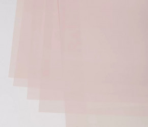 Упаковочная матовая пленка (0,6*0,6 м) Широкая кайма, Светло-розовый, 20 шт.
