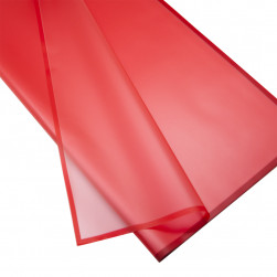 Упаковочная матовая пленка (0,6*0,6 м) Квадрат, Красный, 20 шт.