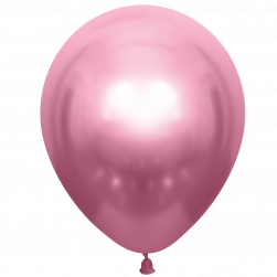 Шар (10''/25 см) Розовый (508), хром, 50 шт.