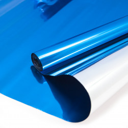 Упаковочная пленка (0,6*10 м) Светло-синий, Металлик, 1 шт.