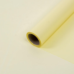 Упаковочная матовая пленка (0,58*10 м) Люкс, Светло-желтый, 1 шт.