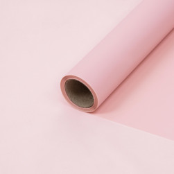 Упаковочная матовая пленка (0,58*10 м) Люкс, удалитьНежно розовый, 1 шт.