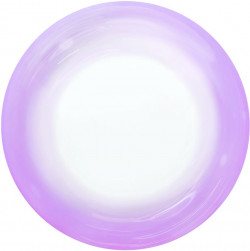 Шар (18''/46 см) Deco Bubble, Сиреневый спектр, Прозрачный, Кристалл, 1 шт. в уп.