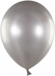 Шар (12''/30 см) Серебро, металлик, 100 шт.