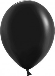 Шар (12''/30 см) Черный, пастель, 100 шт.