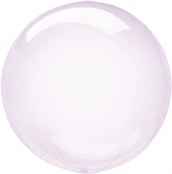 Шар (18''/46 см) Deco Bubble, Сиреневый, Кристалл, 10 шт.