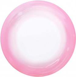 Шар (18''/46 см) Deco Bubble, Розовый спектр, Прозрачный, Кристалл, 1 шт. в уп.