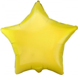 Шар (18''/46 см) Звезда, Желтый, 1 шт.