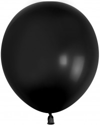 Шар (12''/30 см) Черный (S18/150), пастель, 100 шт.