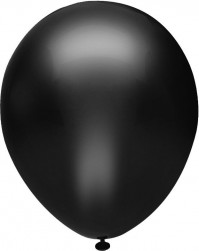 Шар (12''/30 см) Черный (907), металлик, 50 шт.