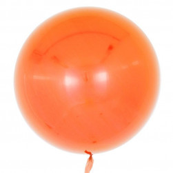 Шар (18''/46 см) Deco Bubble, Оранжевый, Глянец, 10 шт.