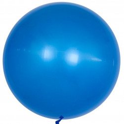 Шар (18''/46 см) Deco Bubble, Синий, Глянец, 10 шт.