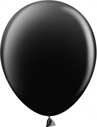 Шар (12''/30 см) Черный, пастель, 100 шт.