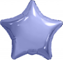 Шар (19''/48 см) Звезда, Пастельный фиолетовый, 1 шт.