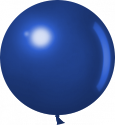 Шар (24''/61 см) Синий, пастель, 3 шт.