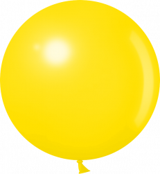 Шар (24''/61 см) Желтый, пастель, 1 шт.