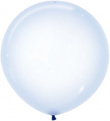 Шар (24''/61 см) Макарунс, Хрустально-голубой (339), кристалл, 3 шт.