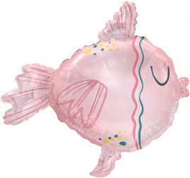 Шар (30''/76 см) Фигура, Тропическая рыбка, Розовый, 1 шт.