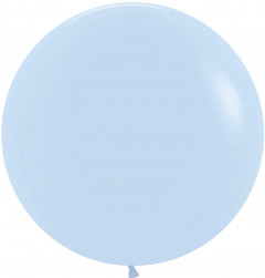Шар (24''/61 см) Нежно-голубой (640), макарунс, 3 шт.