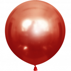 Шар (24''/61 см) Красный (503), хром, 3 шт.