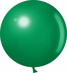 Шар (24''/61 см) Зеленый, пастель, 10 шт.