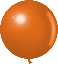 Шар (24''/61 см) Оранжевый, пастель, 1 шт.