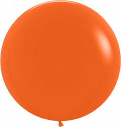 Шар (24''/61 см) Оранжевый (061), пастель, 3 шт.