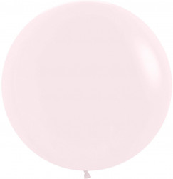 Шар (24''/61 см) Нежно-розовый (609), макарунс, 3 шт.