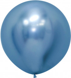 Шар (24''/61 см) Reflex, Зеркальный блеск, Синий (940), хром, 1 шт.