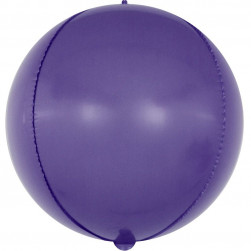Шар 3D (24''/61 см) Сфера, Фиолетовый, Макарунс, 1 шт.