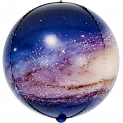 Шар 3D (24''/61 см) Сфера, Млечный путь в космосе, 1 шт.