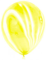 Шар Мрамор (12''/30 см) Желтый, агат, 50 шт.