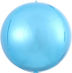 Шар 3D (9''/23 см) Мини-сфера, Голубой, 1 шт.