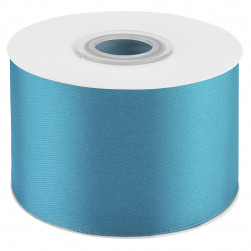 Лента атласная (5 см*22,85 м) Лазурный, 1 шт.