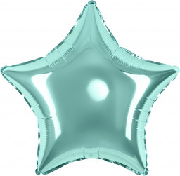 Шар (18''/46 см) Звезда, Тиффани, 1 шт.
