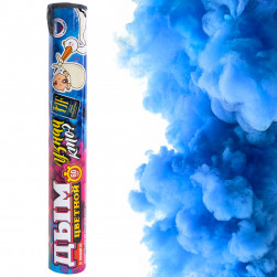 Дым (ручной) Гендер Пати, Узнай Кто? 60 сек., Голубой, 210 мм, 5 шт.