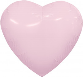Шар (36''/91 см) Сердце, Зефирный, 1 шт. в уп.