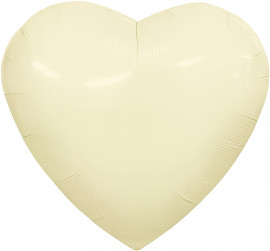 Шар (36''/91 см) Сердце, Пыльный лайм, 1 шт. в уп.