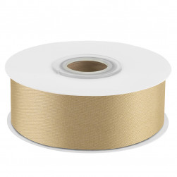 Лента атласная (2,5 см*22,85 м) Золото, 1 шт.
