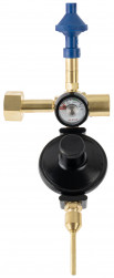 Насадка с манометром,нажимным клапаном гелий/воздух 60/40 и отсечным клапаном плавного нажатия, 1 шт