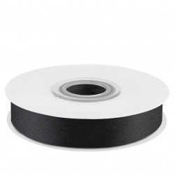 Лента атласная (1,2 см*22,85 м) Черный, 1 шт.