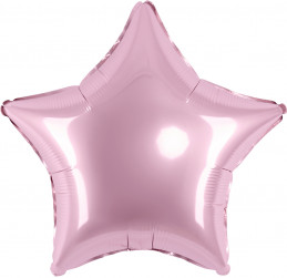 Шар (32''/81 см) Звезда, Розовый, Макарунс, 1 шт.
