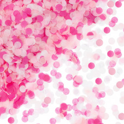 Конфетти тишью Круг, Розовый микс, 1 см, 50 г.