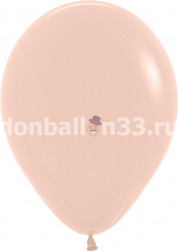 Шар (12''/30 см), Пудровая роза (058), пастель, 12 шт.