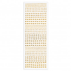 Наклейки Стразы Кристаллы, самоклеящиеся, Золото, 3-6 мм*495 шт, 1 упак.