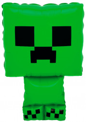 Шар (26''/66 см) Фигура, Пиксельный монстр, Зеленый, 1 шт. в уп.