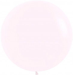Шар (24''/61 см), Нежно-розовый (609), макарунс, 3 шт.