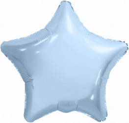 Шар (19''/48 см) Звезда, Синие сумерки, 1 шт.