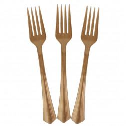 Вилки, Матовое золото, 18 см, 10 шт. в упак.