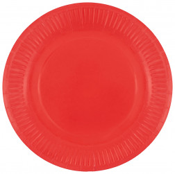 Тарелки (9''/23 см) Мастхэв, Красный, 6 шт.